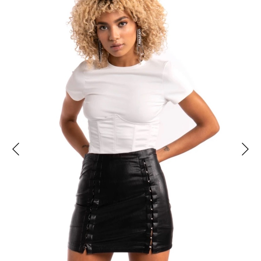 Steele NWT silk corset